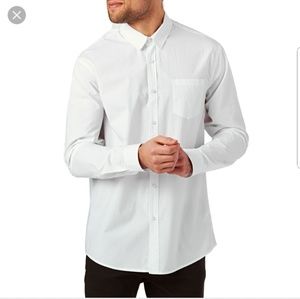 MICHAEL michael Kors 100% cotton white mens shirt